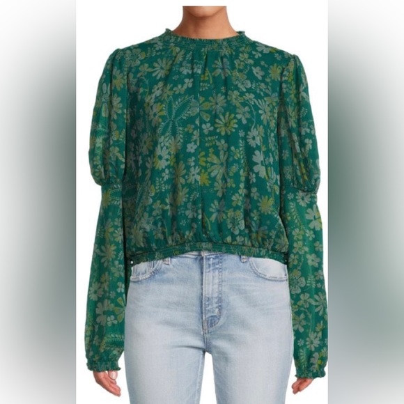 Free People FREE PEOPLE
Clarissa Floral Shirred Blouse NWT - Picture 1 of 5